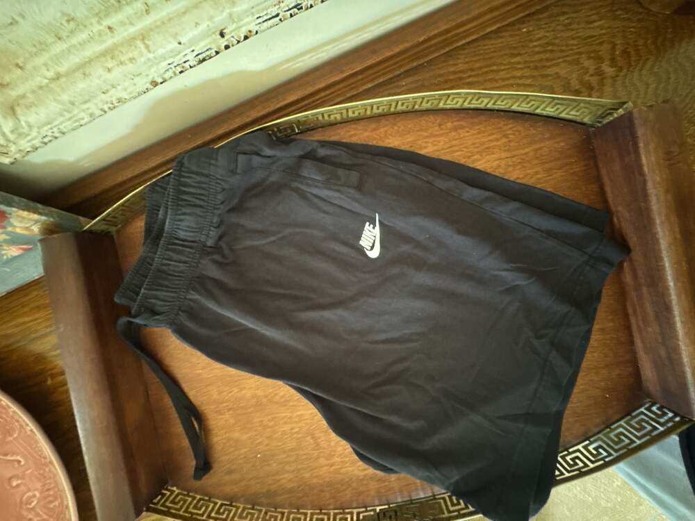 Nike Sportswear Cotton Drawstring Casual Shorts Black Size XXL
